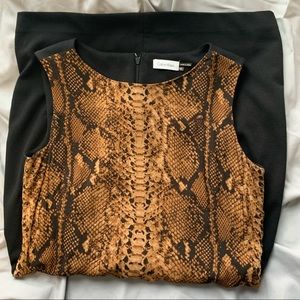 Calvin Klein Snake print Sheath Dress